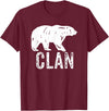 Bear Clan Founding Fathers Clothing Apparel Bear Clan Native American Pride Founding Fathers Tribe T-Shirt - Burgundy