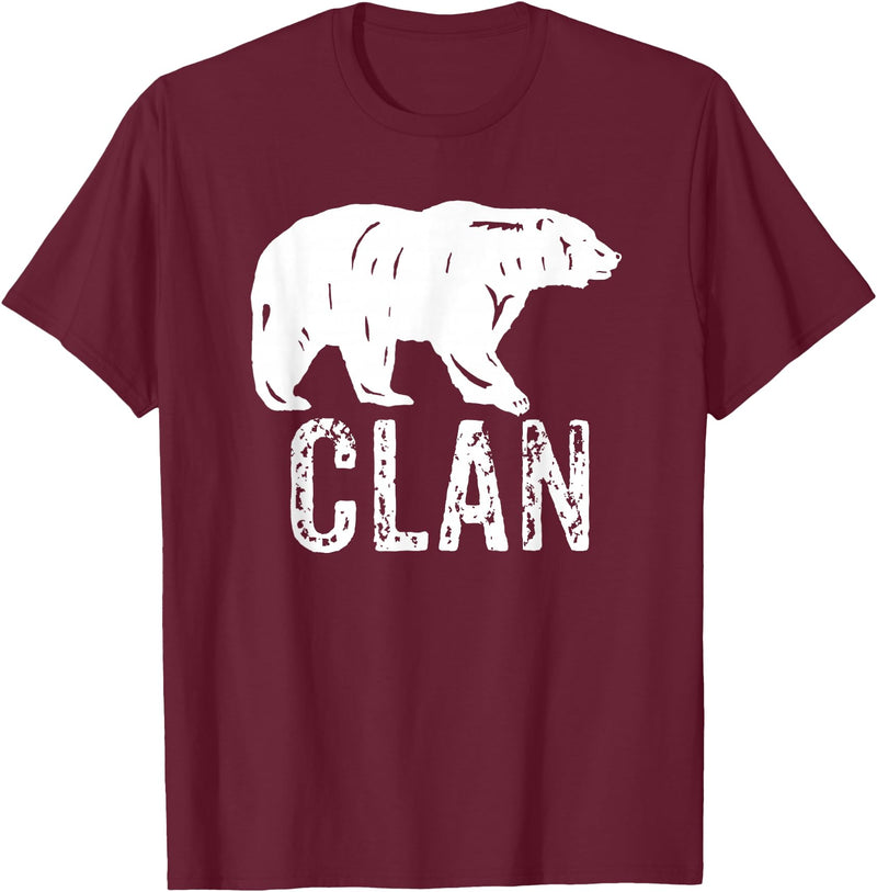 Bear Clan Founding Fathers Clothing Apparel Bear Clan Native American Pride Founding Fathers Tribe T-Shirt - Burgundy