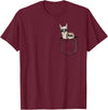 Llama Alpaca Gifts By Skizzenmonster Hipster Llama & Sloth With Sunglasses T-Shirt - Burgundy
