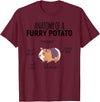 Sweet Anatomy of a Furry Potato Guinea Pig Gifts Anatomy Of A Furry Potato Guinea Pig Lover T-Shirt - Burgundy