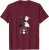 Panda Bear Giant Panda Fusion Dance White Back Panda Bear Giant Panda Fusion Dance Polar White Back Merge T-Shirt - Burgundy