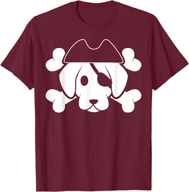 Pirate Costumes & Apparel Pirate Dog T-Shirt - Burgundy