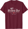 Port Stevens P.S.75 Design Polar Bear - Hudson Bay - Canada - Maple Leaf - Maple Leaf T-Shirt - Burgundy