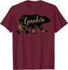 Fandy Family Floral Grandma Bear T Shirt Grandma Mother's Day Women Gift T-Shirt - Burgundy