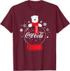 Coca-Cola Company Coca-Cola - Polar Bear Snowglobe T-Shirt - Burgundy