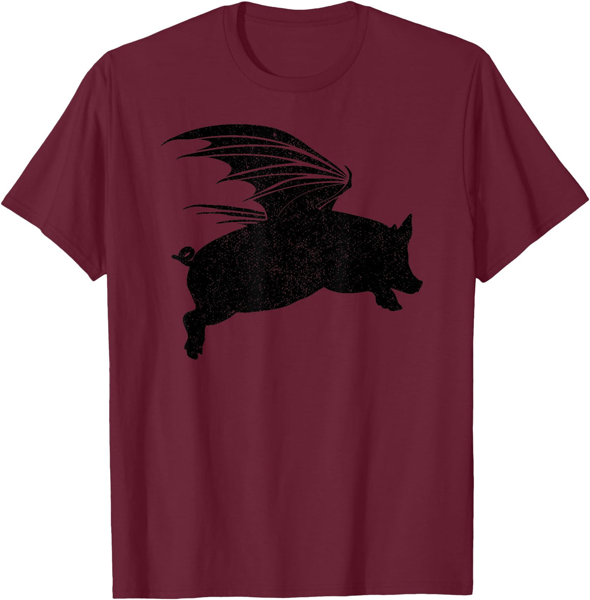 Flying Pig Shirt Pigs Will Fly Gift Idea Flying Pig T-Shirt Pigs Will Fly Gift T-Shirt - Burgundy