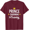 Prince Charming In Training Halloween Costume Prince Charming in Training Halloween T-Shirt - Burgundy