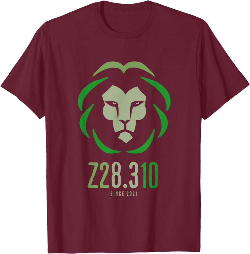 Liberty Styles Z28.310 Since 2021 Funny Lion T-Shirt - Burgundy