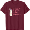 Llama Get Married Funny Bachelorette Party Novelty Llama Get Married Shirt Funny Bride Bachelorette Party T-Shirt - Burgundy
