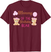 Family Birthday Bear Gifts Mommy of The Birthday for Girl Bear 1st Birthday Party Girl T-Shirt - Burgundy