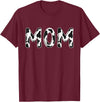 Cow Pattern Print Family Matching Birthday Shirts Cow Mom Birthday Family Matching Mothers Day Boy Girl Farm T-Shirt -