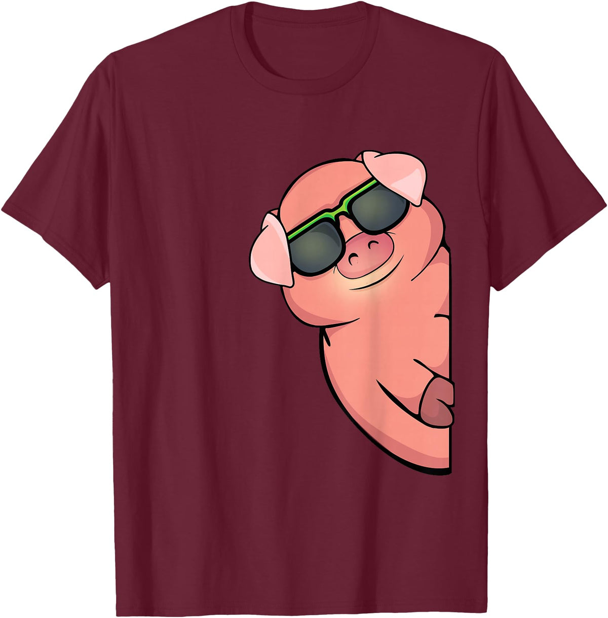 Pig Gift For Pig Lovers Pig Lover Women Men Swine Farm Animals Pet Pig T-Shirt - Burgundy