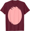 Rabbit Costume - Cute Cheap Halloween Bunny T-Shirt in Burgundy
