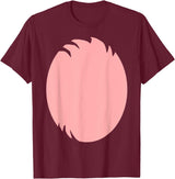 Rabbit Costume - Cute Cheap Halloween Bunny T-Shirt in Burgundy