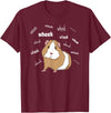 Funny Guinea Pig Tee Gift Animal Pet new kids love Guinea Pig Love Guinea Pig Wheek Wheek Feed Me Guinea Pig T-Shirt - Burgundy