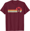 Pack A Punch Llama, Retro Style Alpaca T-Shirt - Burgundy