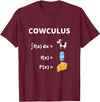 Math Geek Collection Funny Maths Cowculus Math Cows Product T-Shirt - Burgundy