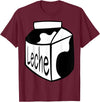 Clever Witty Milk Designs Leche Spanish Milk Carton Dairy Lover T-Shirt - Burgundy
