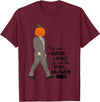 The Office Halloween Spirit Dwight Pumpkin Head T-Shirt - Burgundy