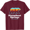 Steamboat Springs Colorado Bear T-Shirt - Burgundy