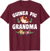 Guinea Pig Grandma Wear Guinea Pig Grandma Pet Owner T-Shirt - Burgundy