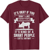 Funny Brahmans Gift for Men & Rancher Smart People Cattle Farmer - Cow Breeds Brahmans T-Shirt - Burgundy