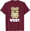 LGBT Bear Community Woof - CSD Bears Gay T-Shirt - Burgundy