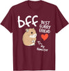Hamster lover BFF Best Furry Friend my hamster cute fun kids T-Shirt - Burgundy