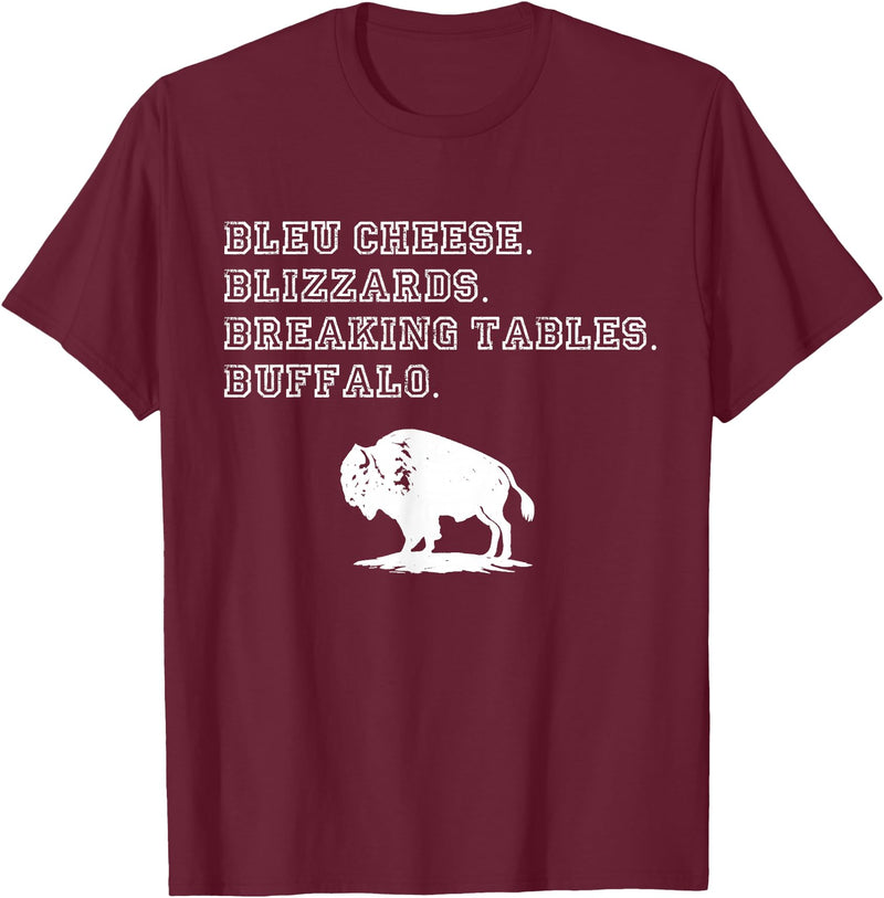 716 Buffalo New York Pride NY Food Souvenirs The Best of Buffalo New York Souvenir Shop T-Shirt - Burgundy