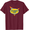 Jack Rabbit Slims - Vintage Retro Movie T-Shirt (Black) in Burgundy