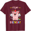 Its My Birthday Pig T-Shirt - Burgundy