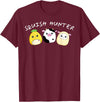Funny anime designs Squish Hunter Cute Animals Pineapple Cow Lamb T-Shirt - Burgundy