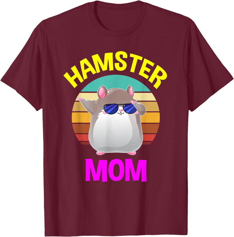 Hamster Mother Costume Lover Gifts Women Children T-Shirt - Burgundy