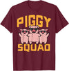 Pig Lover Shirts For Men Women Kids Pig Lover Piggy Squad Hog Farmer Crew Swine Women Men Kids T-Shirt - Burgundy