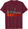 Berliner Bär Designs - Berlin Shop - Berlin Berlin Design - Berlin Bear - I Love Berlin T-Shirt - Burgundy