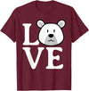 Polar Bear Design for Polar Bear Lovers LOVE Polar Bear Stuff Polar Bear Lover Stuff | Polar Bear T-Shirt - Burgundy