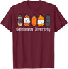 Guinea Pig Shirts For Men Women Kids Gift Guinea Pig Breeds Celebrate Diversity Cavy Men Women Kids T-Shirt - Burgundy