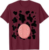 Dairy Milk Farmer Cattle Petting Zoo Humor Costume Funny Cow Utters Costume Easy Calf DIY Halloween Animals T-Shirt -