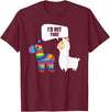 VepaDesigns Cinco De Mayo Shirt Mexican Gift Llama Id Hit That Pinata Mexican Funny Cinco de Mayo Gift T-Shirt - Burgundy
