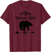 Homewise Shopper Memaw Memaw Bear Grandmother T-Shirt - Burgundy