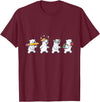 Cute Polar Bear Lovers First Day of School Costume Funny Polar Bear Back to School Teacher Student T-Shirt - Burgundy