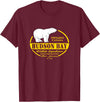 Port Stevens P.S.75 Design Canada Polar Bear Ontario Hudson Bay T-Shirt - Burgundy