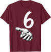 67 Meme Halloween Matching Costume BPD Number 6 Matching Duo 67 Meme Gen Alpha Slang Halloween T-Shirt - Burgundy