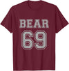 BearWoof Cool Gay Bear Pride Bear 69 T-Shirt - Burgundy