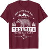 Lique National Park Yosemite National Park T shirt California Bear Vintage Gifts T-Shirt - Burgundy