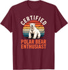 Polar Bear Shirts & Gifts Polar Bear T-Shirt - Burgundy