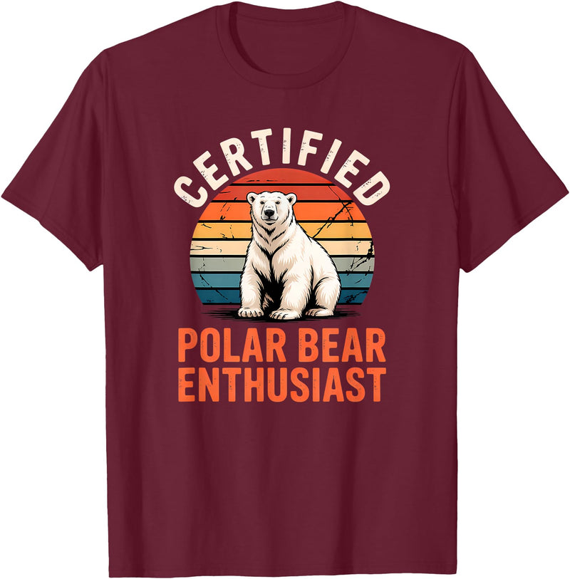 Polar Bear Shirts & Gifts Polar Bear T-Shirt - Burgundy