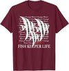 Pinoy Angelfish, Fish Keeping Hobby Aquarist Gifts Water Change Repeat Fish Keeper Life, Tropical Angelfish T-Shirt - Burgundy