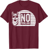 Teetro No Probllama Cool Llama Sunglasses Humor Animal T-Shirt - Burgundy