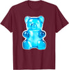 Urban Empyre Blue Gummy Bear Candy T-Shirt - Burgundy
